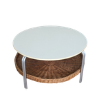 Salontafel Met Lectuurmand – Jaren 70 - (mf20) thumbnail 2