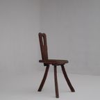 French Brutalist Tripod Chair thumbnail 7