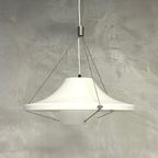 Jaren 70 Hanglamp Vintage Design Retro Lamp Wit Kunststof thumbnail 3