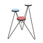 Vintage Plantentafel Planten Standaard Ronde Formica Design thumbnail 10