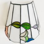 Vintage Wandlamp Glas In Lood 1970’s Tiffany Stijl thumbnail 3