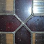 Antieke Hanglamp Koper Met Glas In Lood Opknapper thumbnail 4