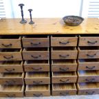 Grote Oude Buffet Vitrine School Museum Winkel Kast thumbnail 13