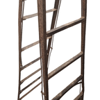 Oude Frans Industriële Metalen Ladder thumbnail 3