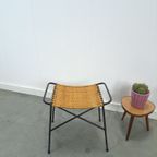 Ddr Rotan Kruk Met Staal Vintage thumbnail 5
