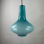 Light Blue Glass Pendant Light By Massimo Vignelli For Venini, 1950 thumbnail 8