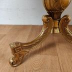 Vintage Messing Hollywood Regency Salontafel Koffietafel Met Marmer Blad thumbnail 10