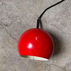 Space Age Hanglamp , Kleine Bol , Rood thumbnail 2