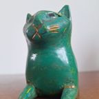 Houten Groene Poes Met Karakter thumbnail 2