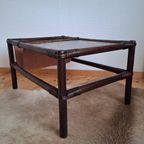 Vintage Rotan Salontafel Met Glasplaat En Lectuurbak thumbnail 7
