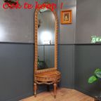 Antieke Art Deco Wandspiegel thumbnail 10