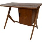 Vintage Bureau Werkplek Compact Design Vrijstaand Jaren 60 thumbnail 19