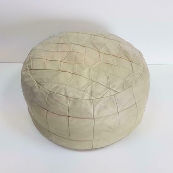 Stylo Culture Poef En Voetenbank Grote Vintage Bean Bag Cover Oranje