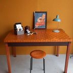 Retro Vintage Bureau, Desk Met Ladeblok, Bureautje thumbnail 21