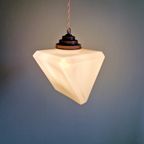 Art Deco Hanglamp, Driehoekige Prismavorm, 1920-30 thumbnail 3