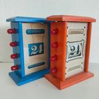 Eeuwigdurende Houten Tafel Kalender Oranje thumbnail 7