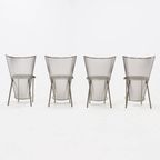 Set Of 4 Sevilla Chairs By Frans Van Praet For Belgo Chrom Belgium 1992 thumbnail 7