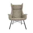 Vintage Miroslav Navratil Wingback Lounge Fauteuil Voor Ton thumbnail 8