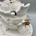 Vintage Terrine Capodimonte Wit/goud thumbnail 8