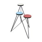 Vintage Plantentafel Planten Standaard Ronde Formica Design thumbnail 3