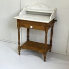 Antiek Wastafel Kastje Brocante Kaptafel Wasmeubel thumbnail 10