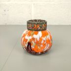 Antieke Pique Fleur In Spetter Glas thumbnail 7