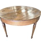 Brocante Houten Ronde Tafel / Consoletafel thumbnail 13