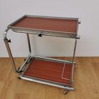 Vintage Barcart Drankenkar Bedtafel Butlerwagen Serveerwagen 1 thumbnail 11