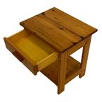 Vintage Pinewood Grenen Nachtkastje Compact Design thumbnail 3