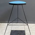 Blue Formica High Plant Table 1960S thumbnail 3