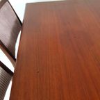 Vintage Teakhouten Uitschuifbare Eettafel | Tafel thumbnail 8