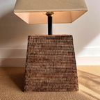 Xxl Rotan Rieten Lamp Birma Vintage thumbnail 7