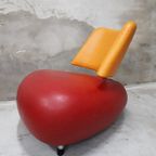 * Leolux Pallone Oranje Rode Design Fauteuil thumbnail 13