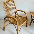 Vintage Rotan Stoel En Tafeltje Jaren 70 thumbnail 2