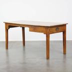 Mooie En Charmante Franse Antieke Eettafel/ Werktafel Met Een Lade Uit Eind 18e Eeuw thumbnail 5