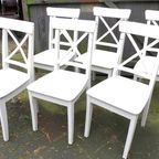 Mooi Set Van 4 Vintage Retro Formica Stoelen thumbnail 12
