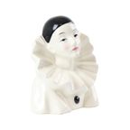 Vintage Pierrot Clown Beeldje Geglazuurd Keramiek Buste Jaren 70 thumbnail 10