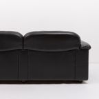 De Sede Ds 101 Black Leather Lounge Sofa, 1970’s thumbnail 13
