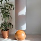 Vintage Xl Beuken Bollamp Vloerlamp thumbnail 8