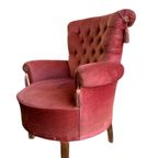 Vintage Roze Fauteuil / Eenzit / Clubzetel thumbnail 5