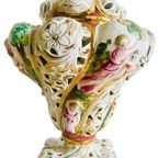 Vintage Barok Capodimonte Lamp Porselein Rococo 1960’s thumbnail 3