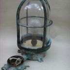 Vintage Industriele Bronzen Lamp, Kooilamp thumbnail 2