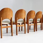 5 Vintage Deense Mid Century Eetkamer Stoelen Glostrup thumbnail 6