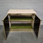 Belgo Chrom Tweedeurs Sideboard In Maison Jansen Style - Jaren 70 thumbnail 3