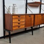 Vintage Wandkast Boekenkast Wallunit Losstaand Van Teeffelen thumbnail 3