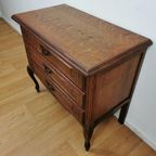 Vintage Queen Ann Ladekastje Ladekast, Commode Dressoir 010 thumbnail 9