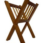 Vintage Massief Houten Tijdschriftenrek Jaren 70 Design thumbnail 5