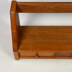 Vintage Wandplank Met Lades, Dyrlund, Massief Teak, Denemarken 1970'S thumbnail 13