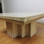 Vintage Mid Century Travertin Salontafel Koffietafel thumbnail 6