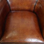 Set Van 2 Zeer Mooie Sierlijke Schapenleren Armchairs Met Een Luxe Afwerking thumbnail 6
